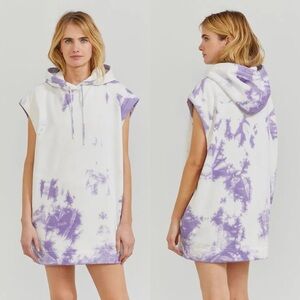 NWT NINETY PERCENT Organic Cotton Tie-Dye Hoodie Dress